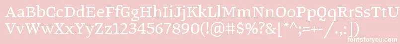 TangerserifwideRegular Font – White Fonts on Pink Background