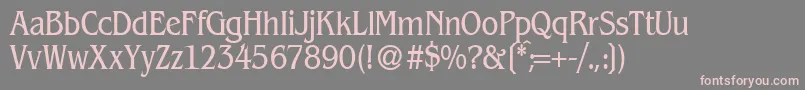 BeinetcondensedNormal Font – Pink Fonts on Gray Background