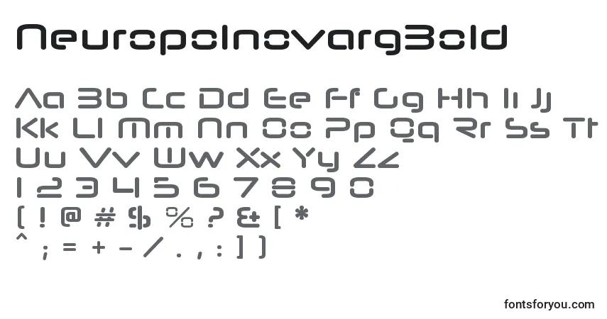 Шрифт NeuropolnovargBold – алфавит, цифры, специальные символы