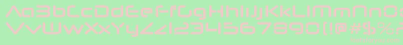 NeuropolnovargBold Font – Pink Fonts on Green Background