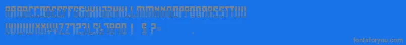 MexicanFiesta Font – Gray Fonts on Blue Background