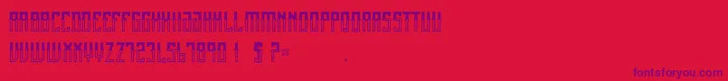 MexicanFiesta Font – Purple Fonts on Red Background