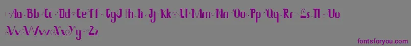 Шрифт Siam – фиолетовые шрифты на сером фоне