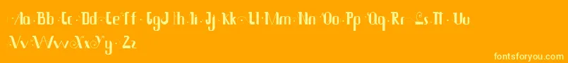 Siam Font – Yellow Fonts on Orange Background