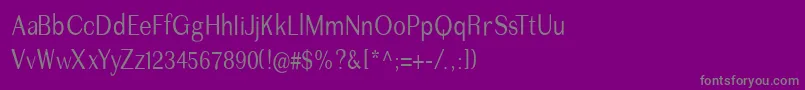 Шрифт Imperiumcond – серые шрифты на фиолетовом фоне