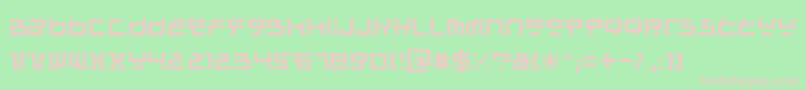 Шрифт Raumsonde – розовые шрифты на зелёном фоне