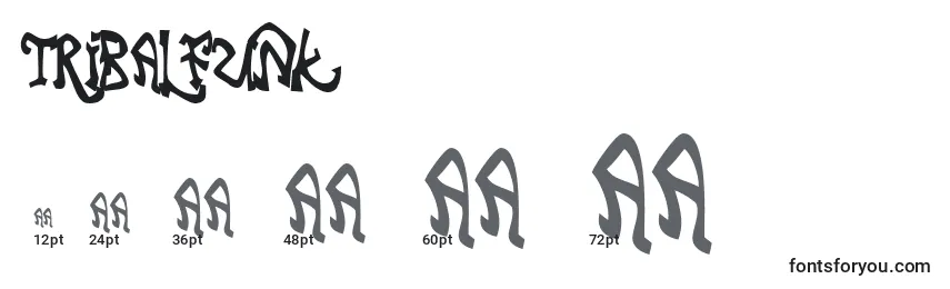 TribalFunk Font Sizes