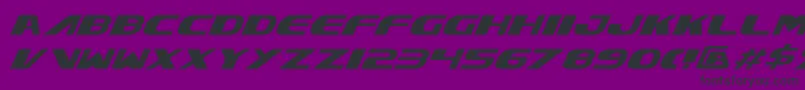 XcelsionItalic Font – Black Fonts on Purple Background