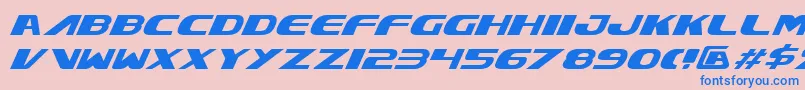En savoir plus sur la police XcelsionItalic Police XcelsionItalic – polices bleues sur fond rose