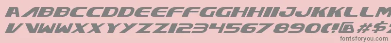 XcelsionItalic Font – Gray Fonts on Pink Background