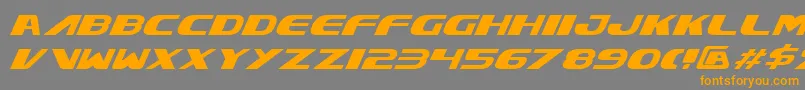 XcelsionItalic Font – Orange Fonts on Gray Background