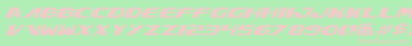 XcelsionItalic Font – Pink Fonts on Green Background