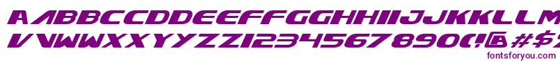 XcelsionItalic Font – Purple Fonts on White Background