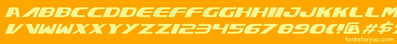 En savoir plus sur la police XcelsionItalic Police XcelsionItalic – polices jaunes sur fond orange