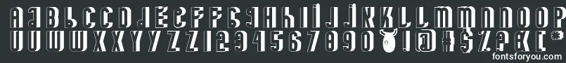 フォントMinotaureShadow – 白い文字