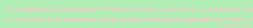 Outrideracadital Font – Pink Fonts on Green Background