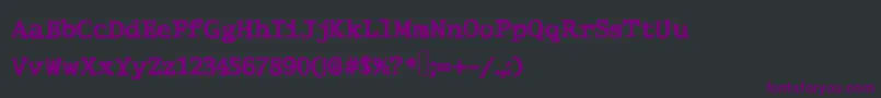 Шрифт Comictype – фиолетовые шрифты на чёрном фоне
