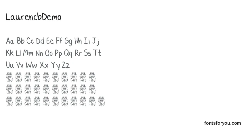 LaurencbDemo Font – alphabet, numbers, special characters
