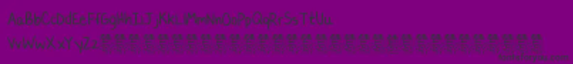 LaurencbDemo Font – Black Fonts on Purple Background