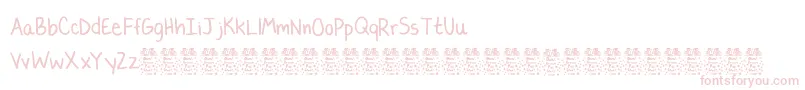 LaurencbDemo Font – Pink Fonts on White Background