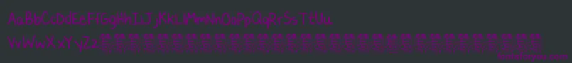 LaurencbDemo Font – Purple Fonts on Black Background