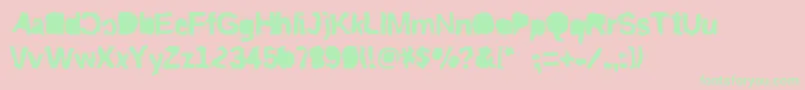 Riptrashcutmirror Font – Green Fonts on Pink Background