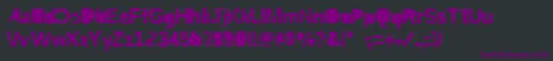 Czcionka Riptrashcutmirror – fioletowe czcionki na czarnym tle