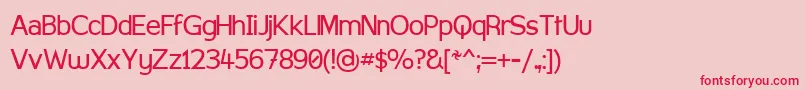 Path101 Font – Red Fonts on Pink Background