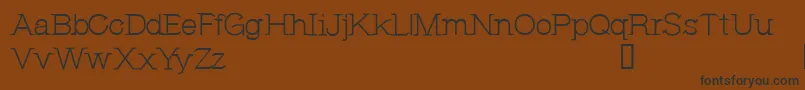 CfjeannemanceRegular-fontti – mustat fontit ruskealla taustalla