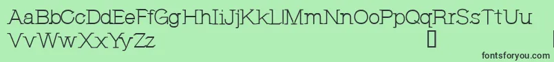 CfjeannemanceRegular Font – Black Fonts on Green Background