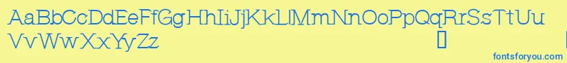 Weitere Informationen zur CfjeannemanceRegular-Schriftart CfjeannemanceRegular-Schriftart – Blaue Schriften auf gelbem Hintergrund