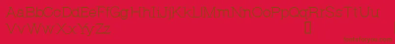CfjeannemanceRegular Font – Brown Fonts on Red Background