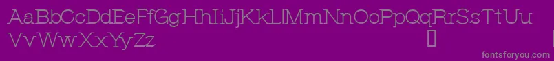 CfjeannemanceRegular Font – Gray Fonts on Purple Background