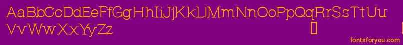 fuente CfjeannemanceRegular – Fuentes Naranjas Sobre Fondo Morado