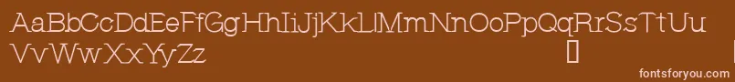 CfjeannemanceRegular Font – Pink Fonts on Brown Background