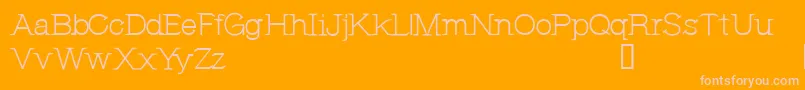 Шрифт CfjeannemanceRegular – розовые шрифты на оранжевом фоне