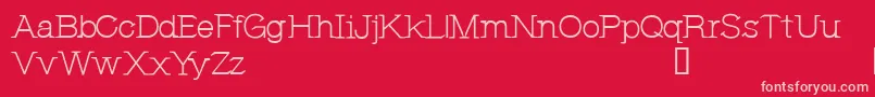 フォントCfjeannemanceRegular – 赤い背景にピンクのフォント