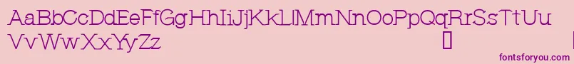 CfjeannemanceRegular Font – Purple Fonts on Pink Background