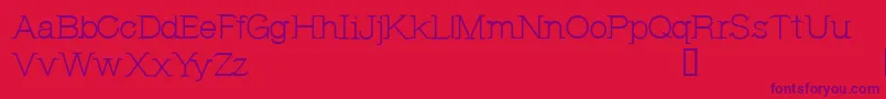 CfjeannemanceRegular Font – Purple Fonts on Red Background