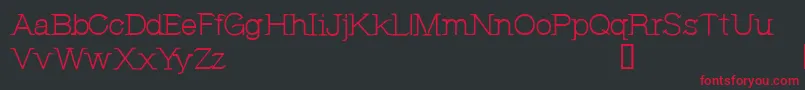 CfjeannemanceRegular Font – Red Fonts on Black Background