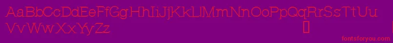 フォントCfjeannemanceRegular – 紫の背景に赤い文字