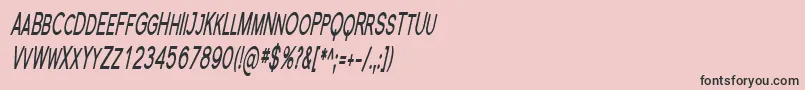 Шрифт Florsn23 – чёрные шрифты на розовом фоне