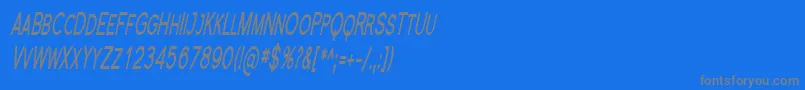 Шрифт Florsn23 – серые шрифты на синем фоне