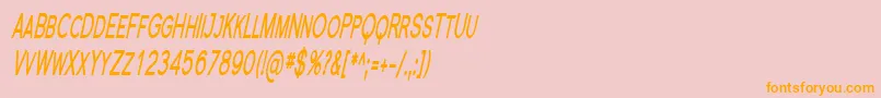 Шрифт Florsn23 – оранжевые шрифты на розовом фоне