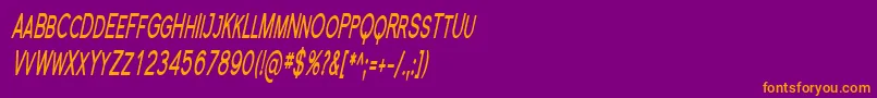 Шрифт Florsn23 – оранжевые шрифты на фиолетовом фоне