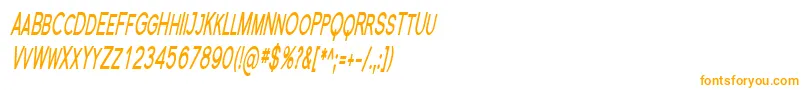Шрифт Florsn23 – оранжевые шрифты на белом фоне