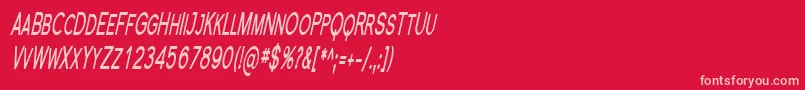 Шрифт Florsn23 – розовые шрифты на красном фоне