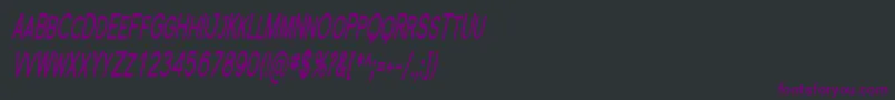 Шрифт Florsn23 – фиолетовые шрифты на чёрном фоне