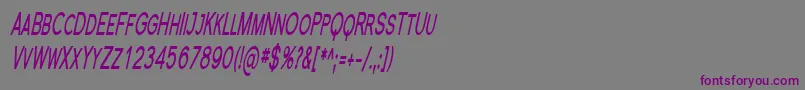Florsn23 Font – Purple Fonts on Gray Background
