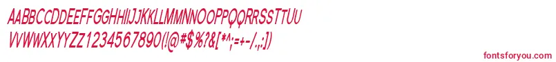Florsn23 Font – Red Fonts on White Background